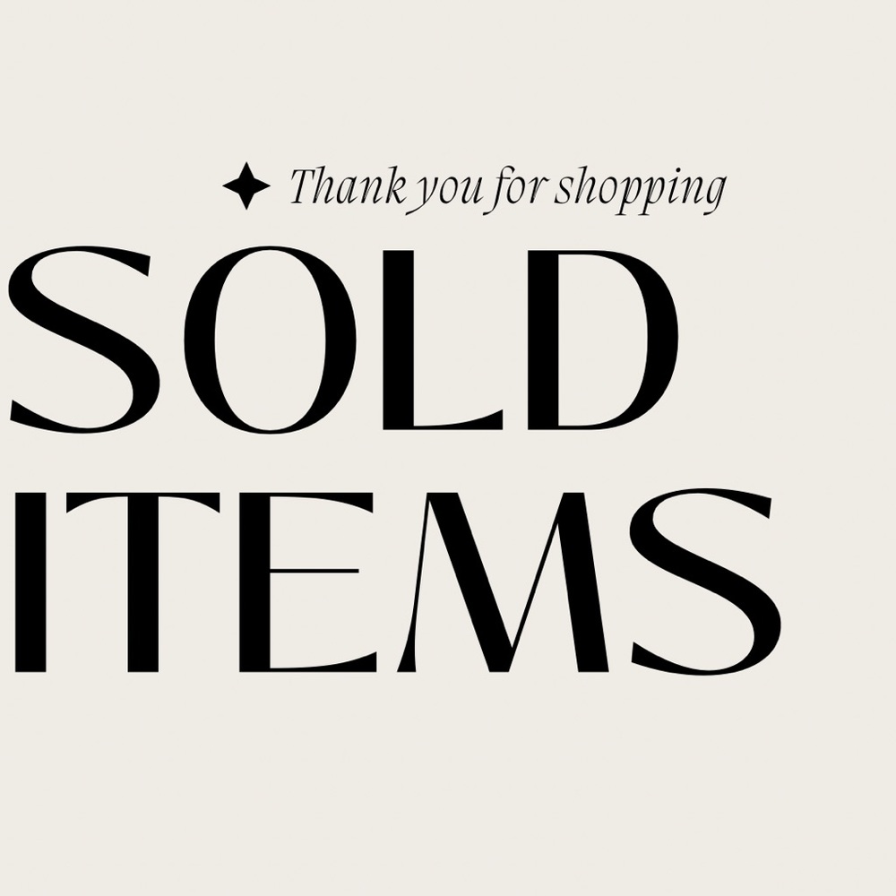 SOLD ITEMS